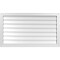 Ekena Millwork Vertical Surface Mount PVC Gable Vnt: Non-Functional, w/2"W x 1-1/2"H, Brickmould Frame, 42"W x 24"H GVPVE42X2402SN - alternate 1